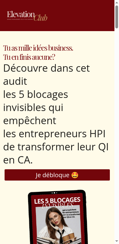 Page VSL Focus de Célia NEMOZ sur mobile