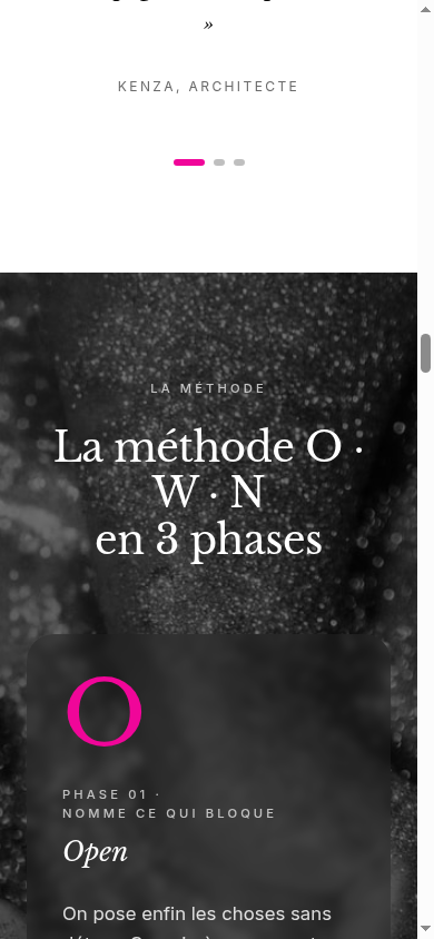 Étape méthode Own Shamasqalli sur mobile